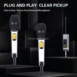 Microfono Wireless UHF Intelligente TNH UM-SKM205, Microfono Dinamico Professionale Portatile per Karaoke e Performance all'Aperto - Product Image 2