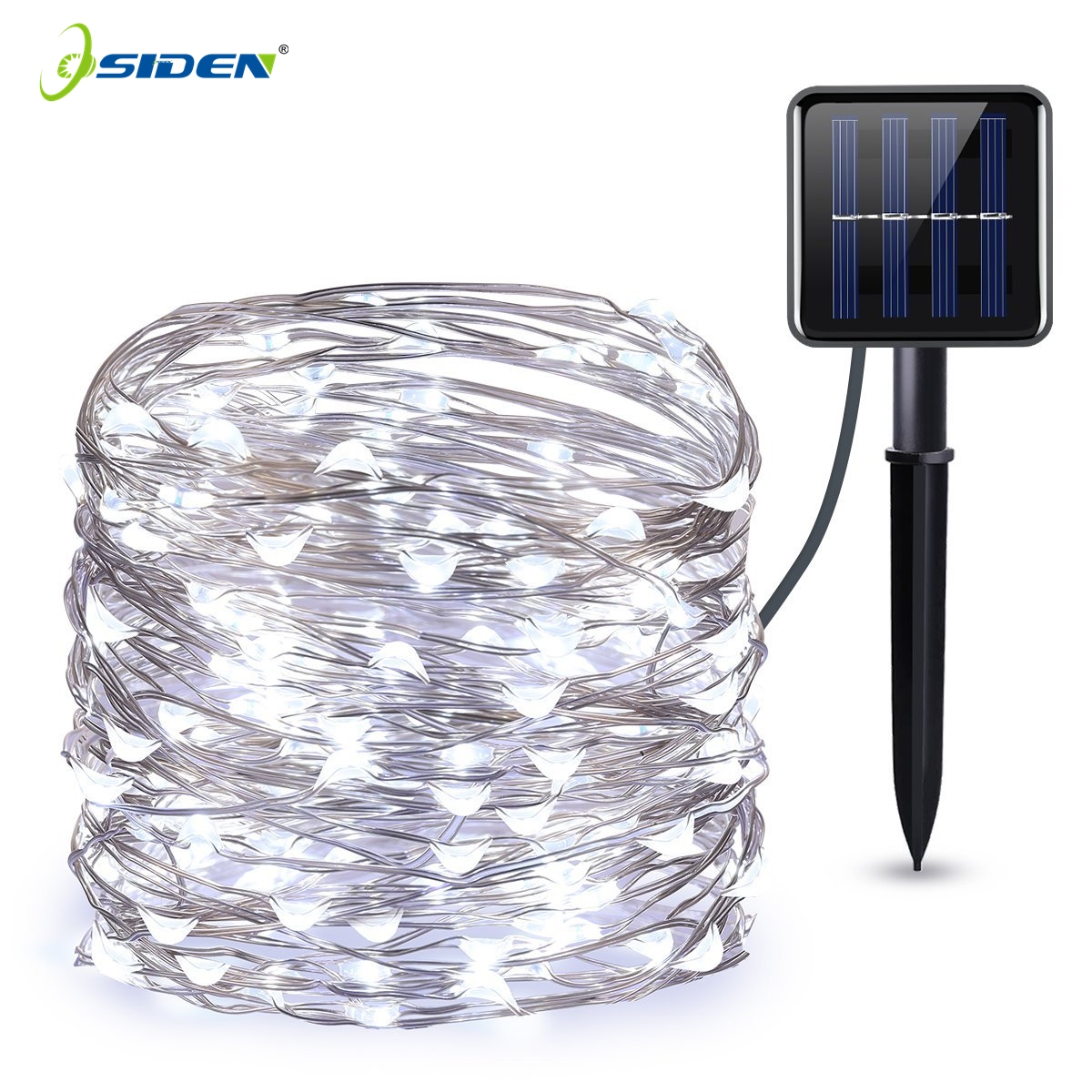 Guirlande Lumineuse Solaire d/'extérieur, Lot de 2 Terrasse Balcon REDSTORM 10M 2 x 100 LED Waterproof 8-mode Lumière Décorative pour Jardin Blanc Chaud