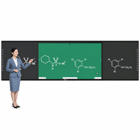 Tableau blanc interactif intelligent EIBOARD 86 pouces Nano 4K LED Android IR 20 points magnétique anti-reflet pour salle de réunion