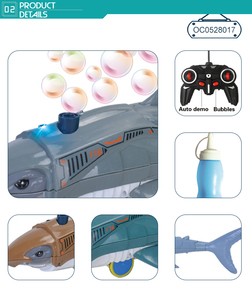 Jouets de <span class=keywords><strong>requin</strong></span> télécommandés à bulles multifonctions intéressants pour enfants - Product Image 3