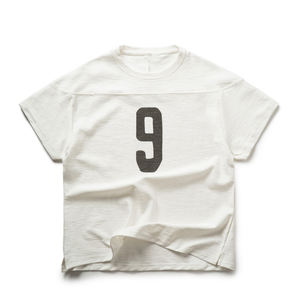 T-shirt pour homme en coton slub personnalisé à manches courtes avec impression DTG du logo, tissu en bambou, coton slub lourd - Product Image 1