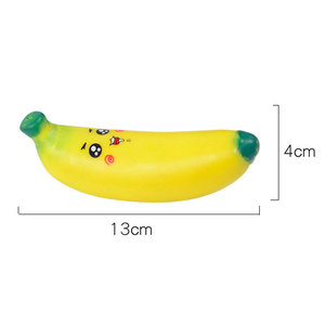 Nouveau jouet anti-stress mignon et original en TPR, simulation de banane, avec rembourrage Lala Pad Lassa, pour la décompression - Product Image 2