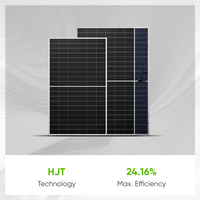 Sunpal HJT Panneau solaire demi-cellule bifacial 700W 132 Module en verre PV monocristallin à double cellule