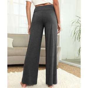 Pantalon de détente ample en viscose de bambou pour femme, doux, pour le yoga et la nuit - Product Image 2