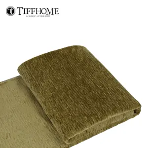 टिफ होम नया डिज़ाइन थोक 240*70 सेमी पर्यावरण-अनुकूल हरा बनावट मखमली बिस्तर फेंक कंबल सभी मौसमों के लिए