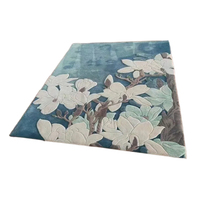 Tapis en laine de luxe sculpté à la main, tapis 3D gaufré fait main, taille personnalisée et design unique, tapis en laine pour la maison, l'hôtel, la salle de conférence