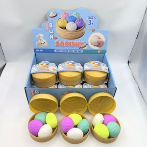 Pelotas Antiestrés Gigantes con Forma de Dumpling, Juguete Sensorial para Aliviar el Estrés, para Apretar y Estirar, TPR <span class=keywords><strong>Taba</strong></span> - Product Image 1