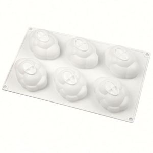 Moule en silicone écologique à 6 cavités en forme de nuage pour savon fait main, bougies, poudings et gâteaux, personnalisable avec logo, outils DIY pour la maison, OEM/ODM - Product Image 3