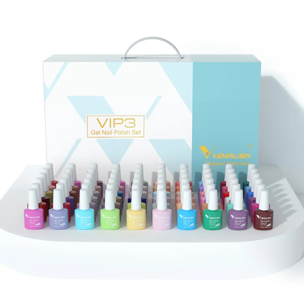 New Venalisa UV Gel Nail Polish Kit Nail Art 60 Color Private Label Acrylic UV Nail Gel Varnish Learner Enamel Gel Polish Kit