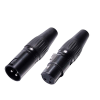 Connecteur de microphone XLR XT60 à 3 broches Prise audio à angle droit 2A/5A Courant nominal Prise mâle-femelle Cuivre Nickel Contacts Aluminium