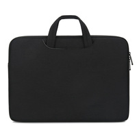 Sacoche d'affaires pour ordinateur portable 13 14 15,6 pouces, noire/gris foncé, avec poignée, pour Ultrabook, pochette pour ordinateur, sac de bureau, vente en gros