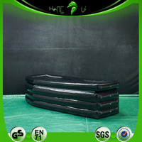 Ataúd Negro Inflable de Halloween, Accesorio Personalizado Resistente para Decoración de Fiestas de Terror