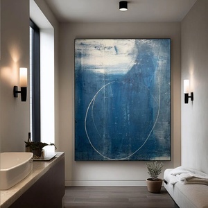 Pintura al Óleo Abstracta Moderna, Simple, de Gran Tamaño, con Líneas Abstractas y Textura 3D, Decoración Abstracta para el Hogar, Arte para Interiores de Casa y Hotel - Product Image 1