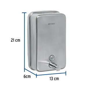 1 unità di acciaio inox dispenser per sapone liquido, Foset - Product Image 3