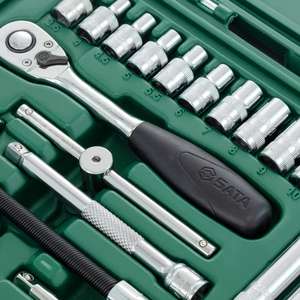 لأمريكا، مجموعة APEX المكونة من 25 قطعة. طقم مفاتيح ربط يدوية 1/4 بوصة مع لقم فولاذية وحافظة صلبة وضمان لمدة عام للصيانة المهنية للسيارات - Product Image 5