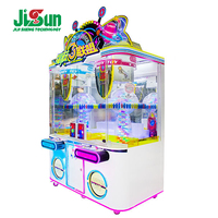 Machine à pinces à prix en métal pour 2 joueurs, thème spatial, multi-stations, à monnayeur, avec éclairage LED néon, pour salle d'arcade
