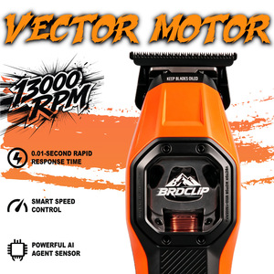 Recortadora <span class=keywords><strong>de</strong></span> Precisión BRD con Motor Vectorial <span class=keywords><strong>de</strong></span> 13000 RPM, Cabezal <span class=keywords><strong>de</strong></span> Aceite, Cuchilla <span class=keywords><strong>de</strong></span> Acero <span class=keywords><strong>de</strong></span> Pulvimetalurgia <span class=keywords><strong>de</strong></span> 0 Dientes, Ideal <span class=keywords><strong>para</strong></span> Cortar el Cabello Masculino - Product Image 3