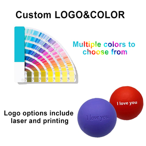 Logo personnalisé Silicone TPR Balles de thérapie des tissus profonds Balle de massage de crosse pour bras, jambe, dos et muscle du pied - Product Image 4