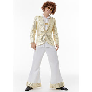 Costumes d'halloween pour hommes amour Hippie Costume 1960s scène Performance manteau chemise pantalon perruque fantaisie Cosplay ensemble de <span class=keywords><strong>vêtements</strong></span> - Product Image 6