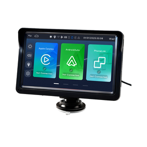 Reproductor Multimedia Portátil con Pantalla IPS de 7 Pulgadas, DVR, CarPlay/Android Auto, Grabador de Conducción de Doble Lente, Radio para Auto y Motocicleta, GPS - Product Image 1