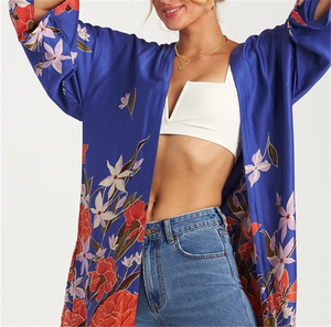 Di alta qualità Su Misura In Raso Kimono Abito per la Sposa e Le Damigelle D'onore della ragazza Camicia Da Notte - Product Image 2