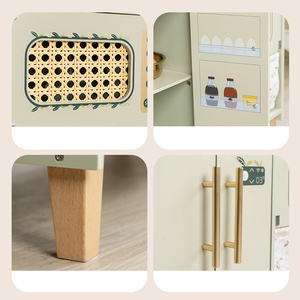 Jouets de <span class=keywords><strong>cuisine</strong></span> en bois pour jeux d'imitation, ensemble de <span class=keywords><strong>cuisine</strong></span> avec robinet à eau circulante, jouet Montessori de style coréen, certifié CE CPC - Product Image 4