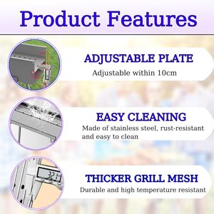 Horno de barbacoa comercial de carbón para exteriores, grande, engrosado, con estante de moda, plegable, a prueba de viento, estilo español - Product Image 3