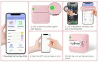 Mini imprimante Portable sans fil BT Wifi étiquette impression sans encre enfants anniversaire cadeau de noël Photo Mini imprimante de poche thermique