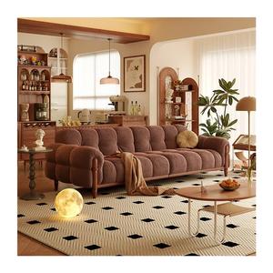 Francese retrò convertibile e pieghevole crema verde scuro panno americano chiave <span class=keywords><strong>divano</strong></span> per soggiorno e scuola piccola dimensione della famiglia - Product Image 4