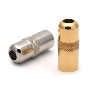 Capuchon de prise jack pour <span class=keywords><strong>guitare</strong></span>, chrome doré, pour sortie de micro de <span class=keywords><strong>guitare</strong></span>, avec embout de fixation pour tube, pièce de rechange musicale - Product Image 1