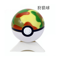 Vente en gros de Pokéballs 3D gravées avec de petits monstres géants, de haute qualité, en plastique cristallin, 5/7 cm, décoration et objets de collection