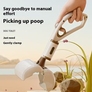 Taşınabilir açık çevre dostu köpek Poop <span class=keywords><strong>Scooper</strong></span> için sürdürülebilir plastik cker seçici atık klip ile ev kedi ve köpek kürekle - Product Image 1