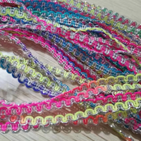 Vente en gros de dentelle africaine en or et argent, paillettes, bordure de dentelle de style moyen-oriental, dentelle pour accessoires vestimentaires