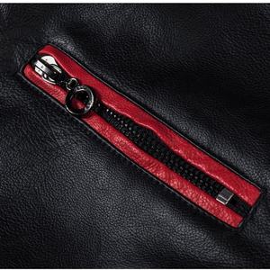 Haute qualité mode classique motard veste moto pur Pu Faux cuir hommes nouveau Style veste en cuir 2025 - Product Image 4