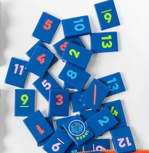 <span class=keywords><strong>Jeu</strong></span> de carreaux de Rummy bleu Admiral, <span class=keywords><strong>jeu</strong></span> de société avec des tuiles numérotées pour les fêtes en famille, vente en gros - Product Image 3