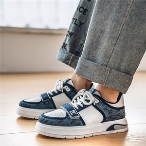 Men's Designer Loe-<b>top</b> Skateboard Shoes Trendy Retro Chunky Casual Shoes Streetwear Hip Hop Sneakers Black - Product Image 4
