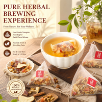 Teh Herbal Pir Penenang Paru-Paru, Kesehatan Musim Gugur, Pereda Tenggorokan, Pelindung Paru-Paru, Teh Pembersih Detoksifikasi Paru-Paru untuk Perokok, Label Pribadi