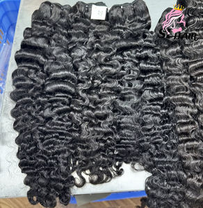 ผมแท้แบบดิบ ไม่ผ่านกระบวนการ แบบตรงและแบบหยิกพม่า  แบบดับเบิ้ลดรอน  คุณภาพสูง  แบบซุปเปอร์ดับเบิ้ลดรอน  ขายส่ง - Product Image 5