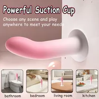 Flexibler Flüssig-Silikon-Dildo für Anfänger G-Punkt Persönliches Massagegerät Saugnapf Analplug Prostata-Massagegerät Weibliches Sexspielzeug