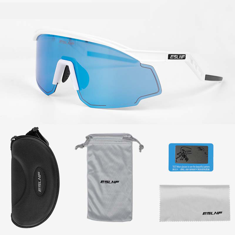 ESLNF Outdoor Cycling Sunglasses Irregular Photochromic