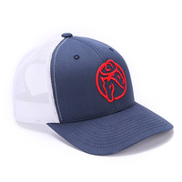 Gorra Trucker de Algodón con Logotipo Personalizado, 6 Paneles, Bordado, Cierre de Plástico, Transpirable, Gorra de Malla con Cierre a Presión, Deportiva para Exteriores