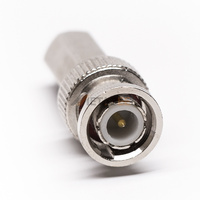 Connecteur mâle BNC à visser 50 ohms pour câble coaxial RG59 RG6, caméra de sécurité CCTV