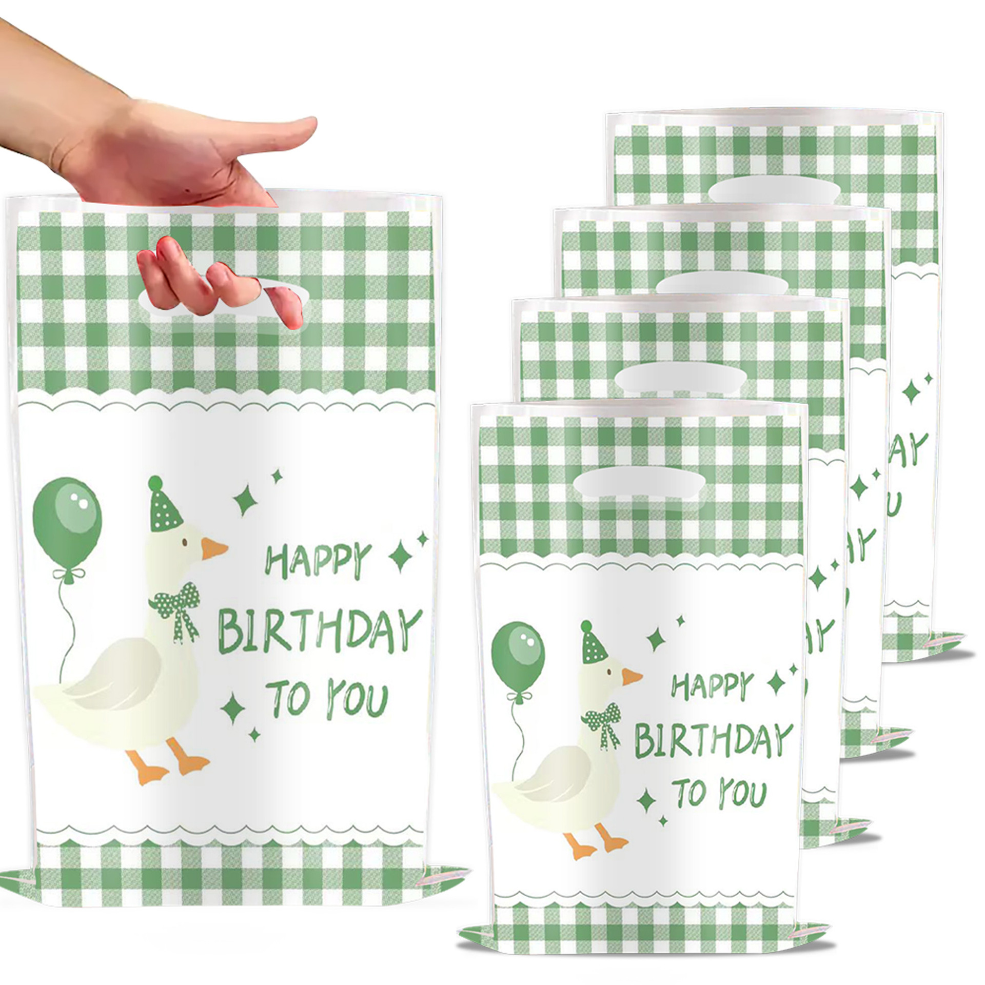 Bolsa de regalo 10 piezas - Ganso tonto verde