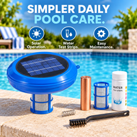 Ioniseur solaire pour piscine en gros d'usine avec tige en alliage d'argent et de cuivre pour le traitement de l'eau des piscines extérieures