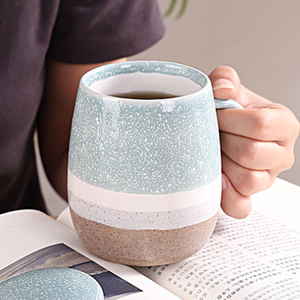 Tasse à café et thé en céramique <span class=keywords><strong>de</strong></span> bureau à revêtement <span class=keywords><strong>de</strong></span> couleur avec logo personnalisé OEM personnalisable <span class=keywords><strong>de</strong></span> 12 oz avec infuseur et couvercle - Product Image 5