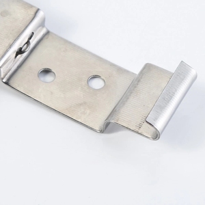 2Pcs European Edelstahl Auto nummer Nummern schild Rahmen halter Halterung Rack für Wohnmobil Anhänger LKW Clips Abdeckung Feder - Product Image 4