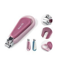 Coupe-ongles pour bébé, ensemble de manucure, lame arrondie sûre, kit de soins des ongles pour nourrissons, outils de toilettage portables pour nouveau-nés et tout-petits