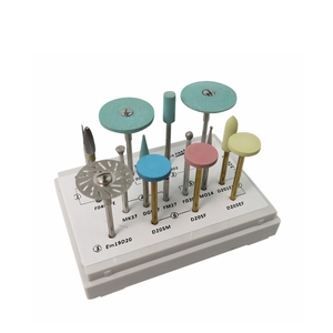 Kit de fraises de meulage et de polissage en zircone pour laboratoire dentaire, polisseurs diamantés pour céramiques - Product Image 1