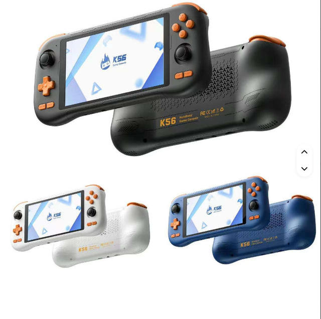 K56 Handheld Game Console 128GB 5.5 Inches HD Touchscreen 5000mAh Android 14.0 10000+ Games Retro for Children Gift