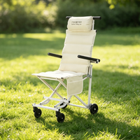 Silla de Ruedas Plegable Multiusos para Exteriores, Portátil, de Empuje Manual, para Personas Mayores, Discapacitados, Aeropuerto, Camping y Viajes